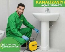 Kanalizasiya temizleme xidməti 7/24 saat