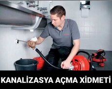 Kanalizasiya acma xidməti 7/24 saat