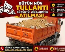 Tullantı zibil söküntü yükdaşıma xidməti