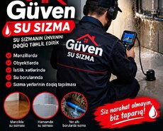 Su sizma sizinti teyini təmir zəmanətli